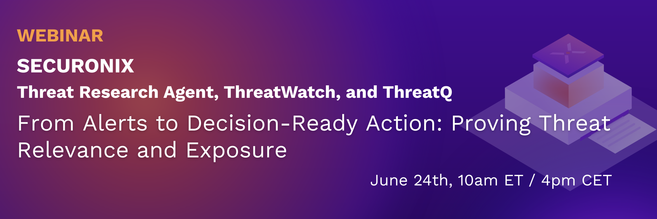 Securonix Webinar